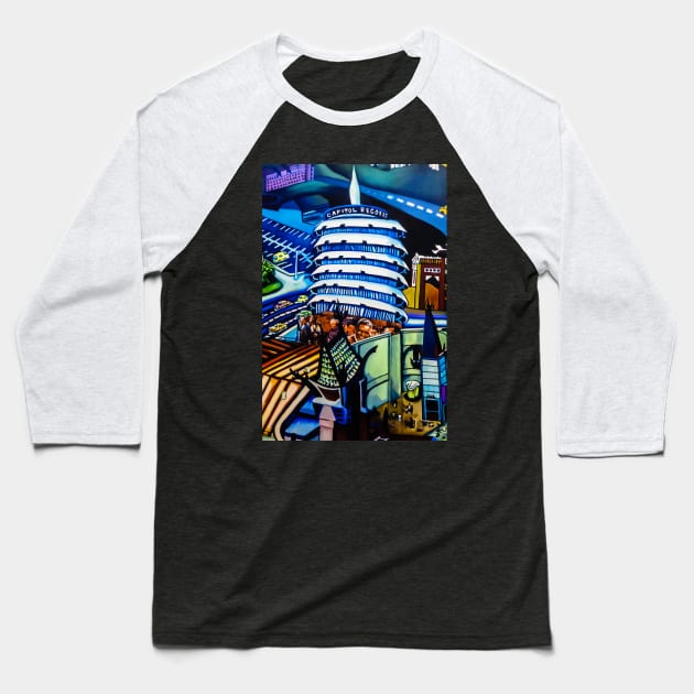 Capitol Records Baseball T-Shirt by thadz